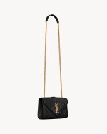YSL Envelope Small in Quilted Grain De Poudre Embossed Leather - Image 2